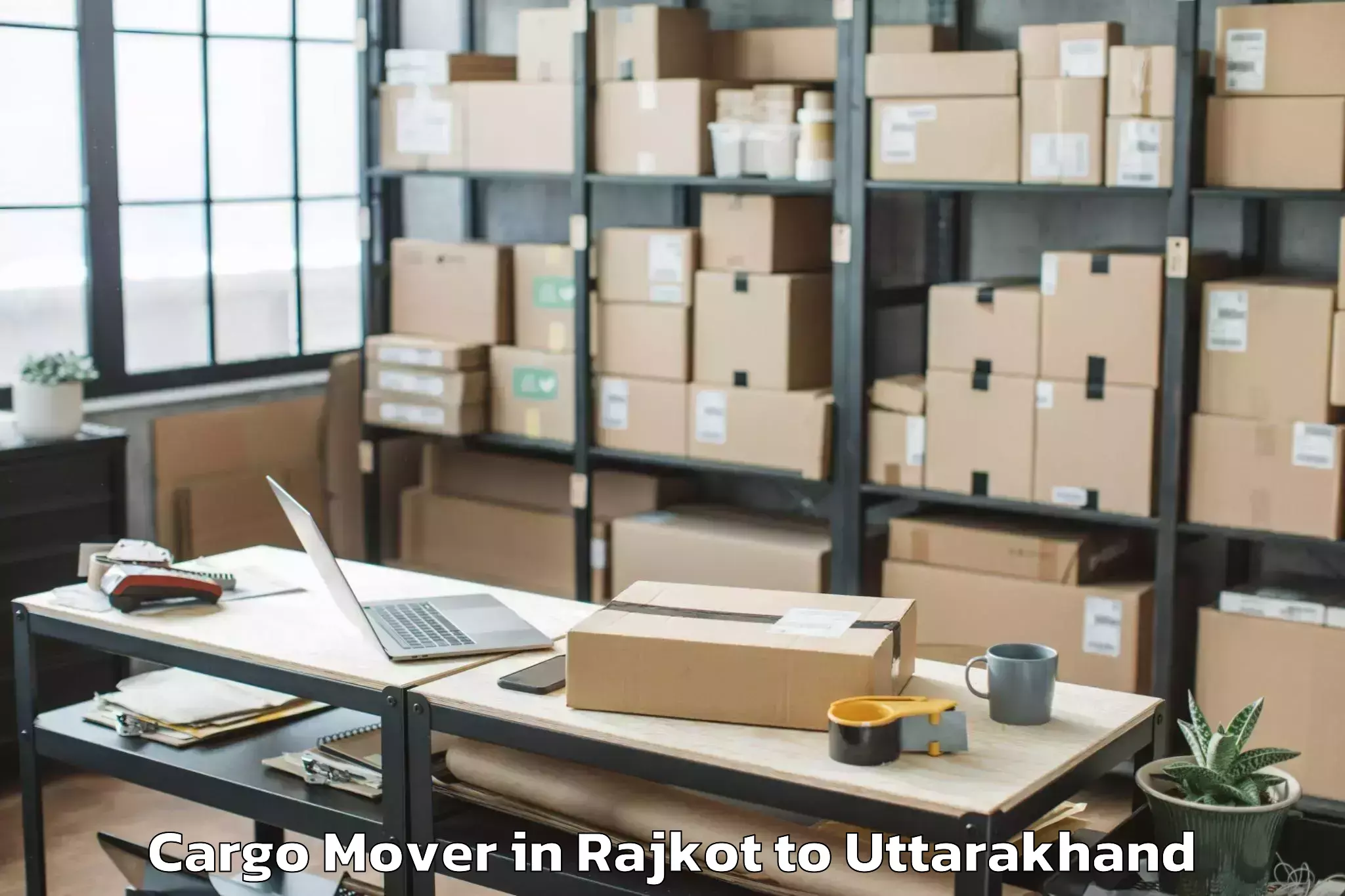 Top Rajkot to Shri Guru Ram Rai University D Cargo Mover Available